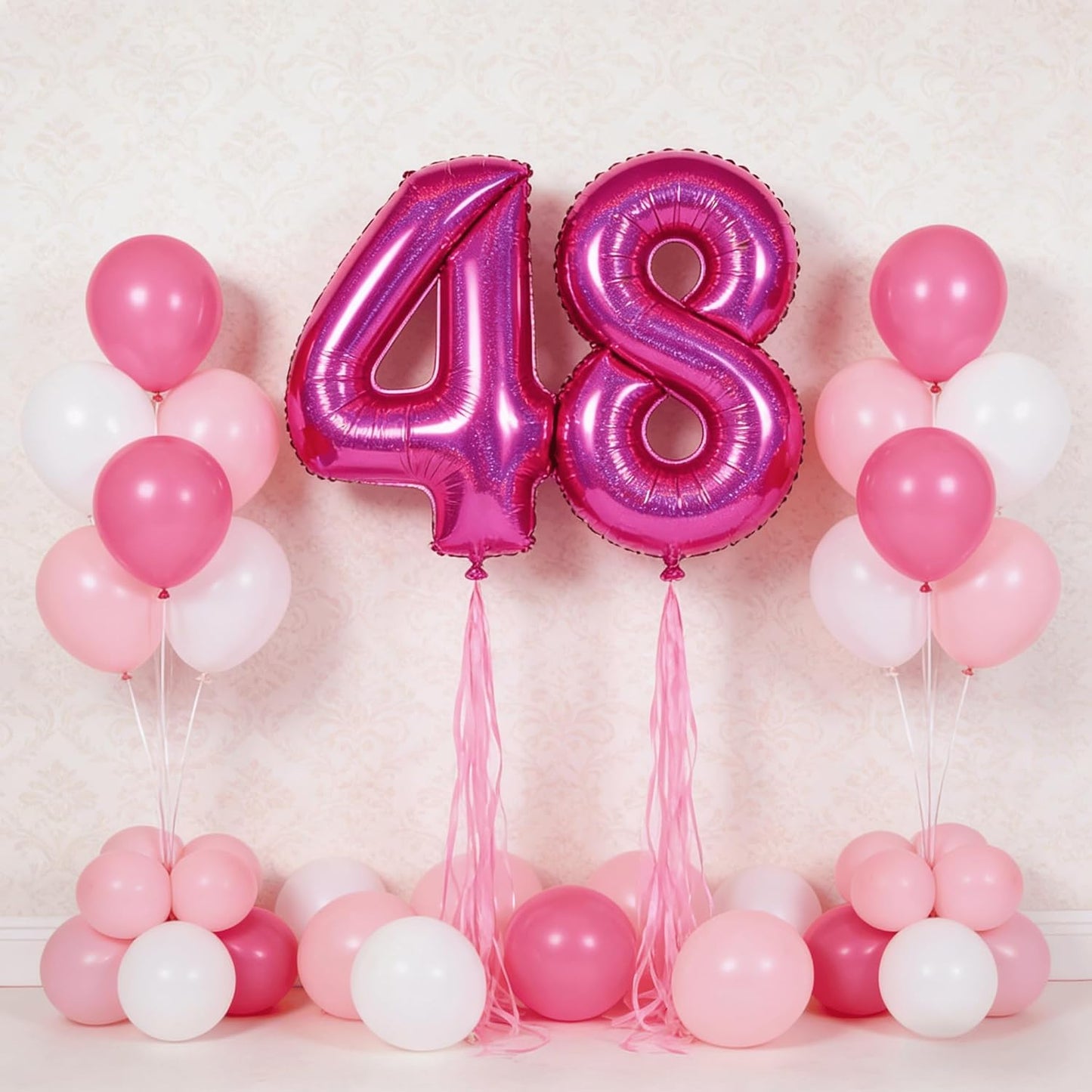 Laser | Hot Pink Number 3 Balloon - 40 Inch Birthday Decoration for Kids & Women’s Parties