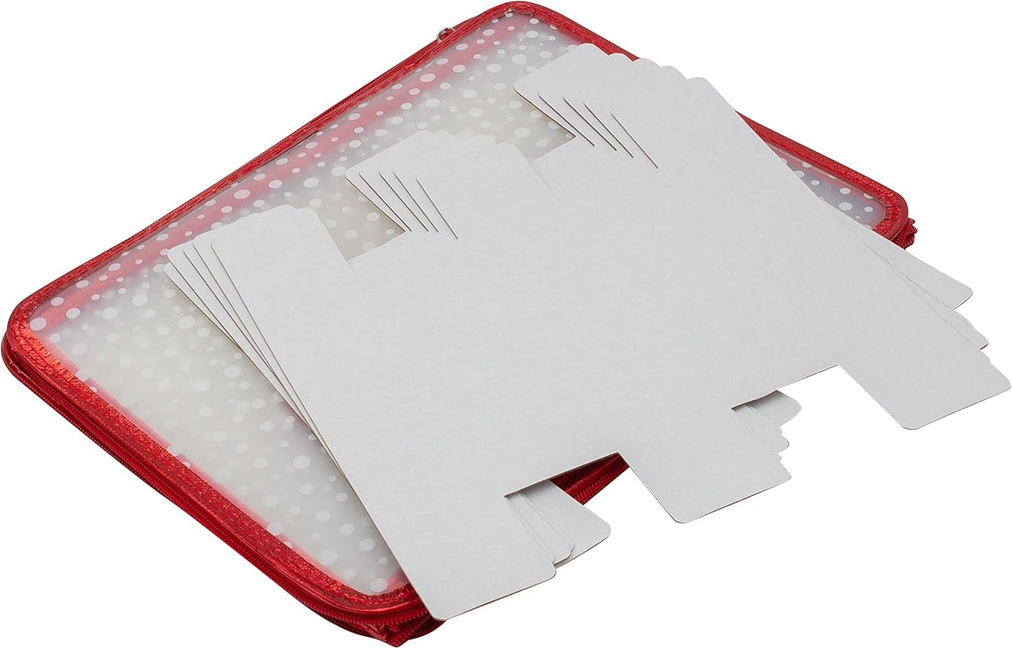 Ornament Storage Organizer for 112 Ornaments | Zipper Closure | Space-Saving Red Design