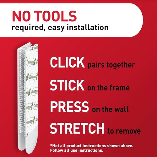 Command 15 lb Large Picture Hanging Strips - Damage-Free Wall Hangers | 14 Pairs (28 Strips) in White