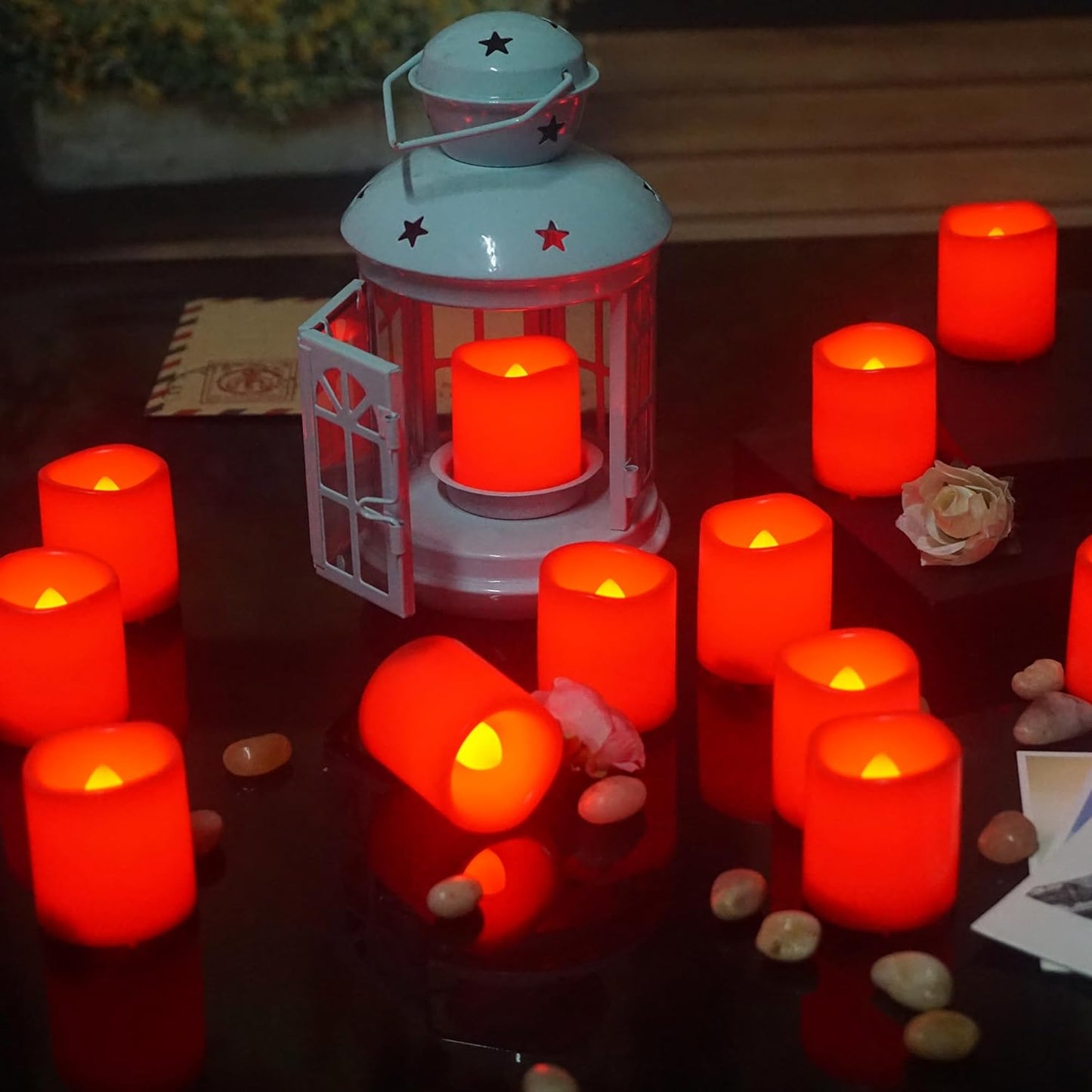 12 PCS LED Flameless Votive Candles - Long-Lasting Battery Operated with 120+ Hours Life