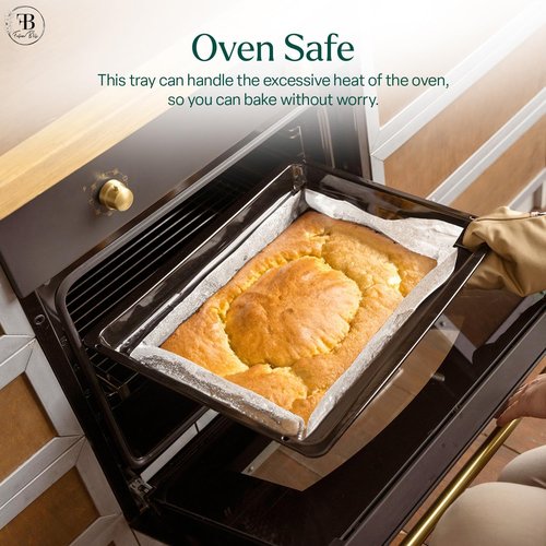 Fusion Bliss Nonstick Baking Sheets Set - 3-Piece Heavy Duty Carbon Steel for Roasting & Cookies