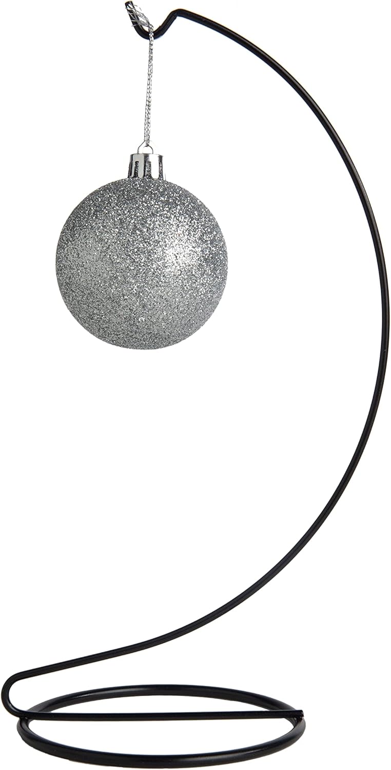 10-Inch Gold Metal Ornament Display Hanger Stands - Set of 6 for Christmas Ornaments & Terrariums
