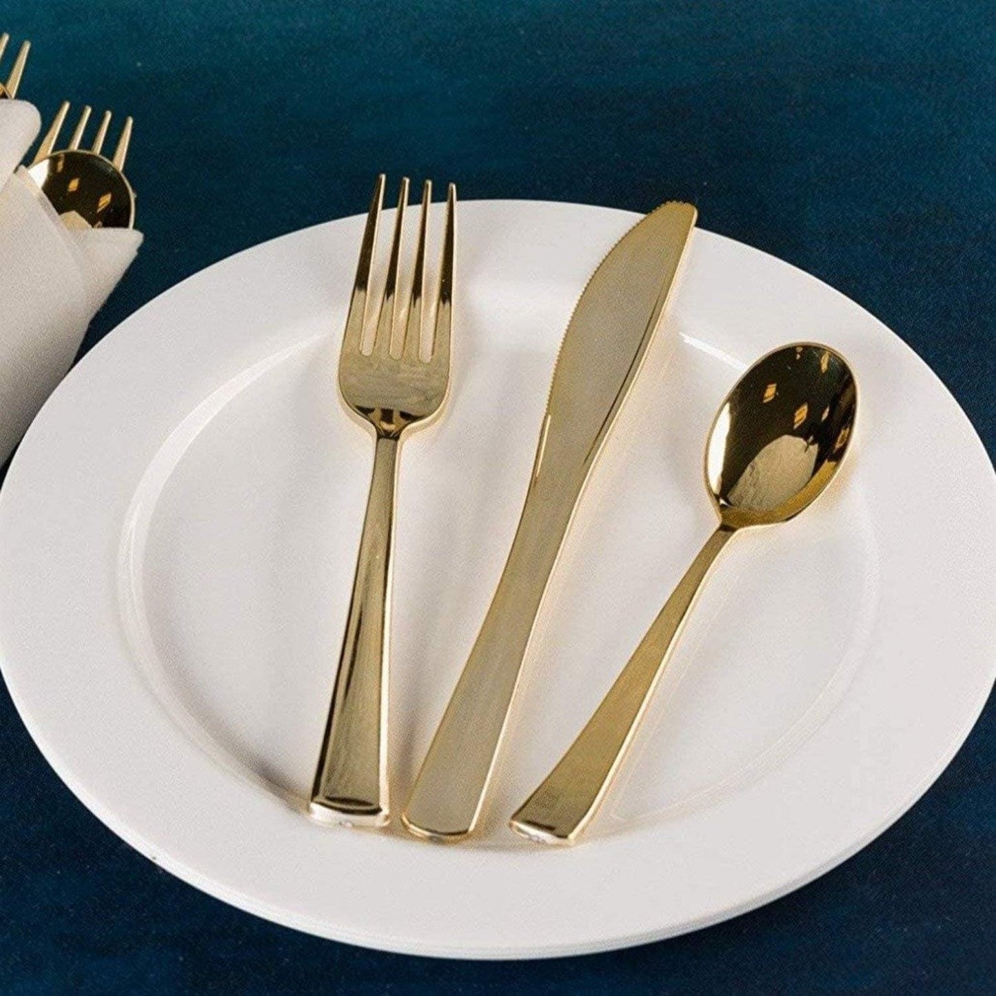 Premium Heavyweight Clear Plastic Plates - 6.25 Inch, 40 Count Value Pack for Weddings & Parties
