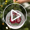 True Friends Christmas Ornament, Long Distance Friendship Ceramic