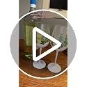 Stemmed Christmas Tree Wine Glasses Set of 2 - 17.5oz Holiday Gift