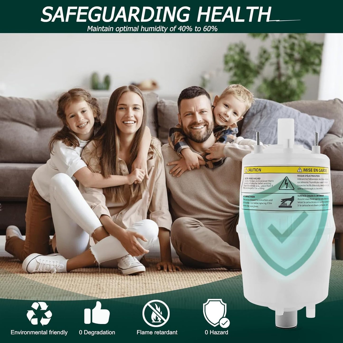 80 Steam Canister Replacement for Steam Humidifier Models 800 & 865 with Leak-Proof O-Ring (Single Pack)