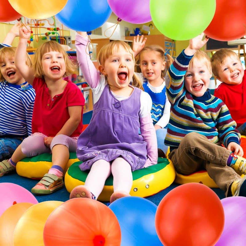 Punch Balloons 26Pcs, Colorful Punching Balloons Heavy Duty, Bounce Balloon with Rubber Band Handle for Ourdoor Games Birthday Party