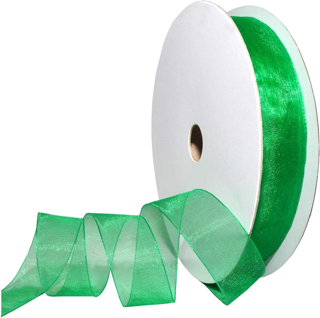 Red Organdy Nylon Ribbon - 5/8 Inch x 100 Yards | Morex 91803/100-609