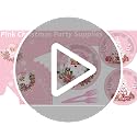 Pink Christmas Party Tableware Set - Disposable Plates, Napkins & Forks for Holiday Celebration