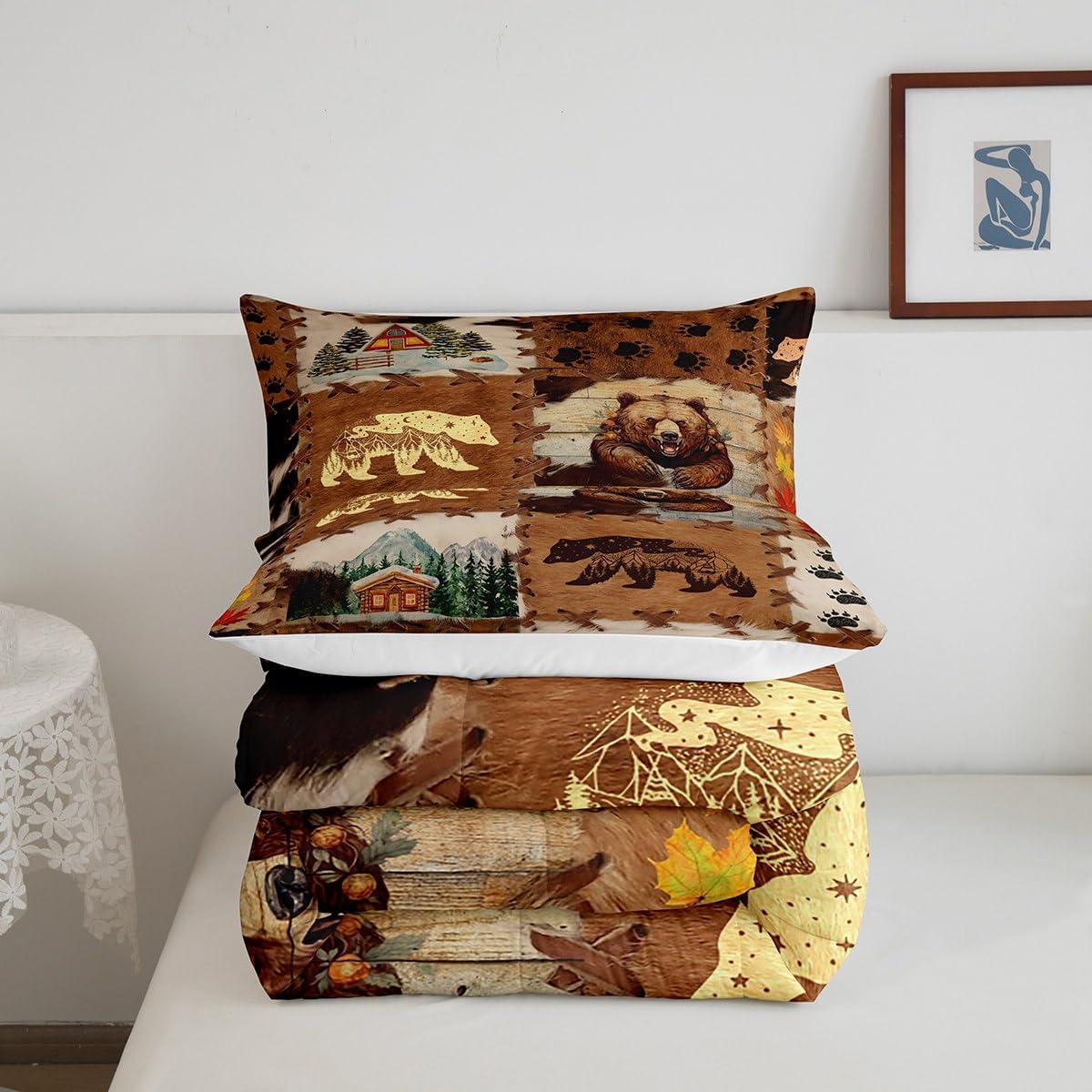 jejeloiu Baseball Comforter Set Twin Size Kids Camo American Flag Comforter for Boys Girls Teens Camouflage Bedding Set Breathable Baseball Games Duvet Set Room Decor Quilt Set
