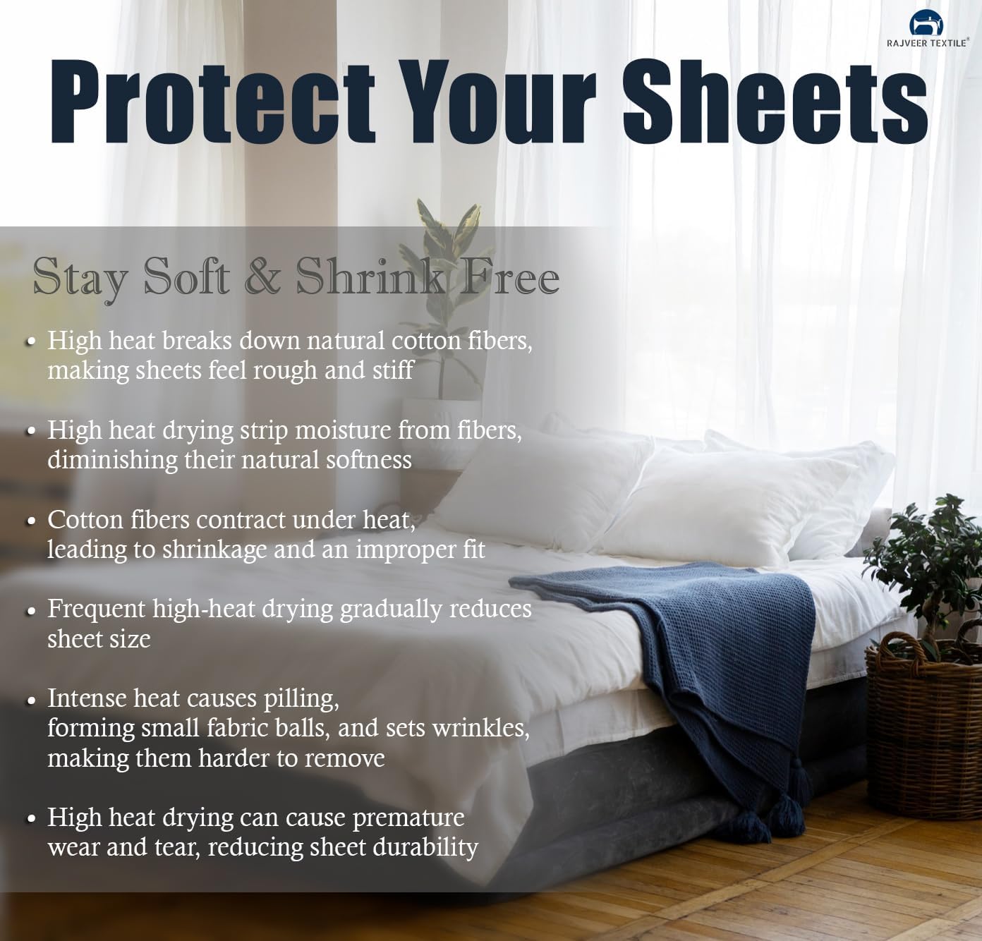 Zip On Fitted Sheet - Soft 600 TC Cotton | Easy Change Queen Size with 18” Deep Pocket - Light Grey
