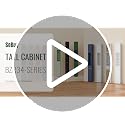 Natural Narrow Bathroom Storage Cabinet with Adjustable Shelves - Tall Floor Unit