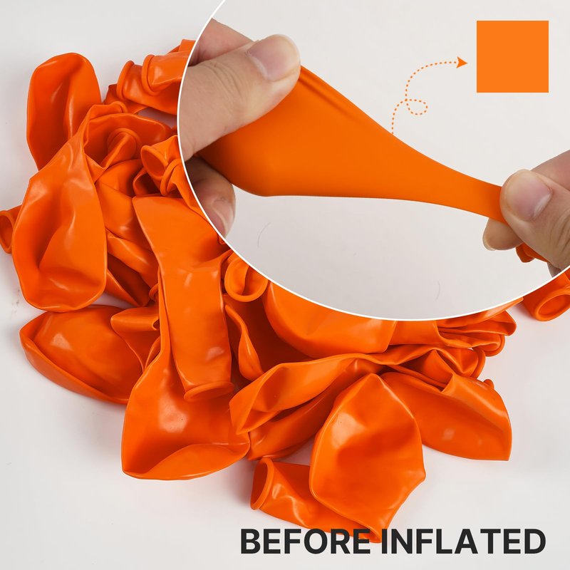 PartyWoo Orange Balloons 140pcs Different Sizes of 18 12 10 5 Inch Matte Fall Balloon Arch Kit Garland for Thanksgiving Halloween Little Cutie Baby Shower Birthday Party Decorations Orange-Y9