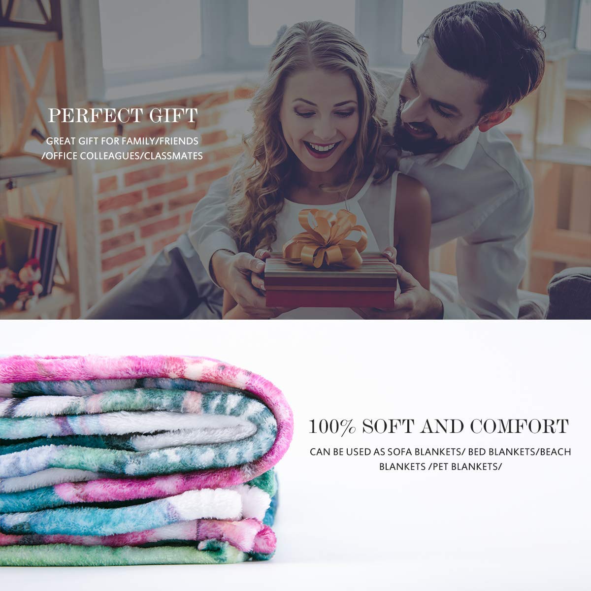 Jekeno Movie Clapboard Gifts Throw Blanket, Theater Home Film Cinema Decor Popcorn Gifts for Women Men Movie Lover Adult Boy Girl Director, Christmas Birthday Valentines Day Acting Gift