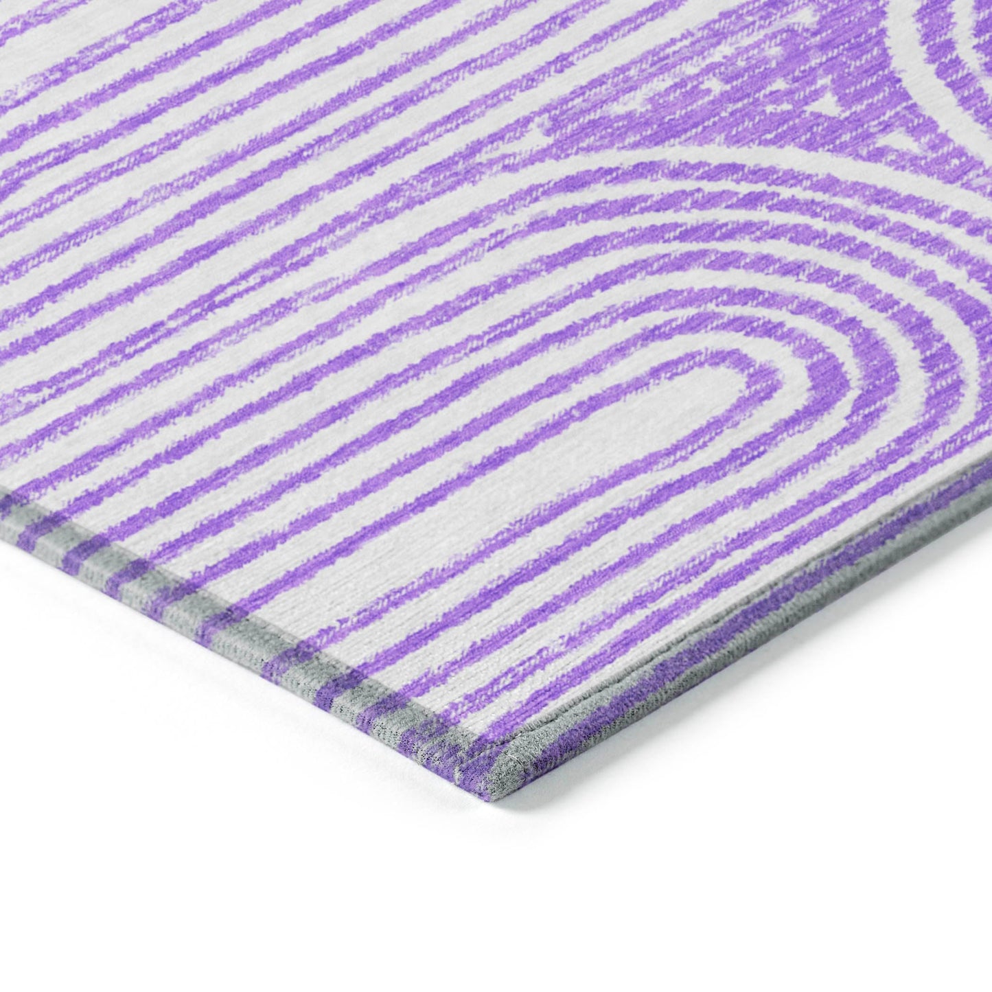 Addison Rugs Chantille ACN140 Purple 2'6" x 3'10 Indoor Outdoor Area Rug, Stain Resistant, Machine Washable, Non Shedding, Bedroom, Living Room, Dining Room, Kitchen Rug