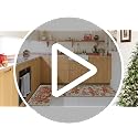 Baccessor Christmas Gingerbread Kitchen Rugs Set of 2 17x29 and 17x47 Non-Slip Mats