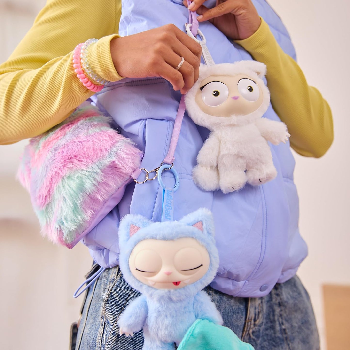 Relatable WabiSabi Kitty Club Blind Box - Soft Collectible Plush Keychain Figures for Kids & Teens | Includes 1 Mystery Plush