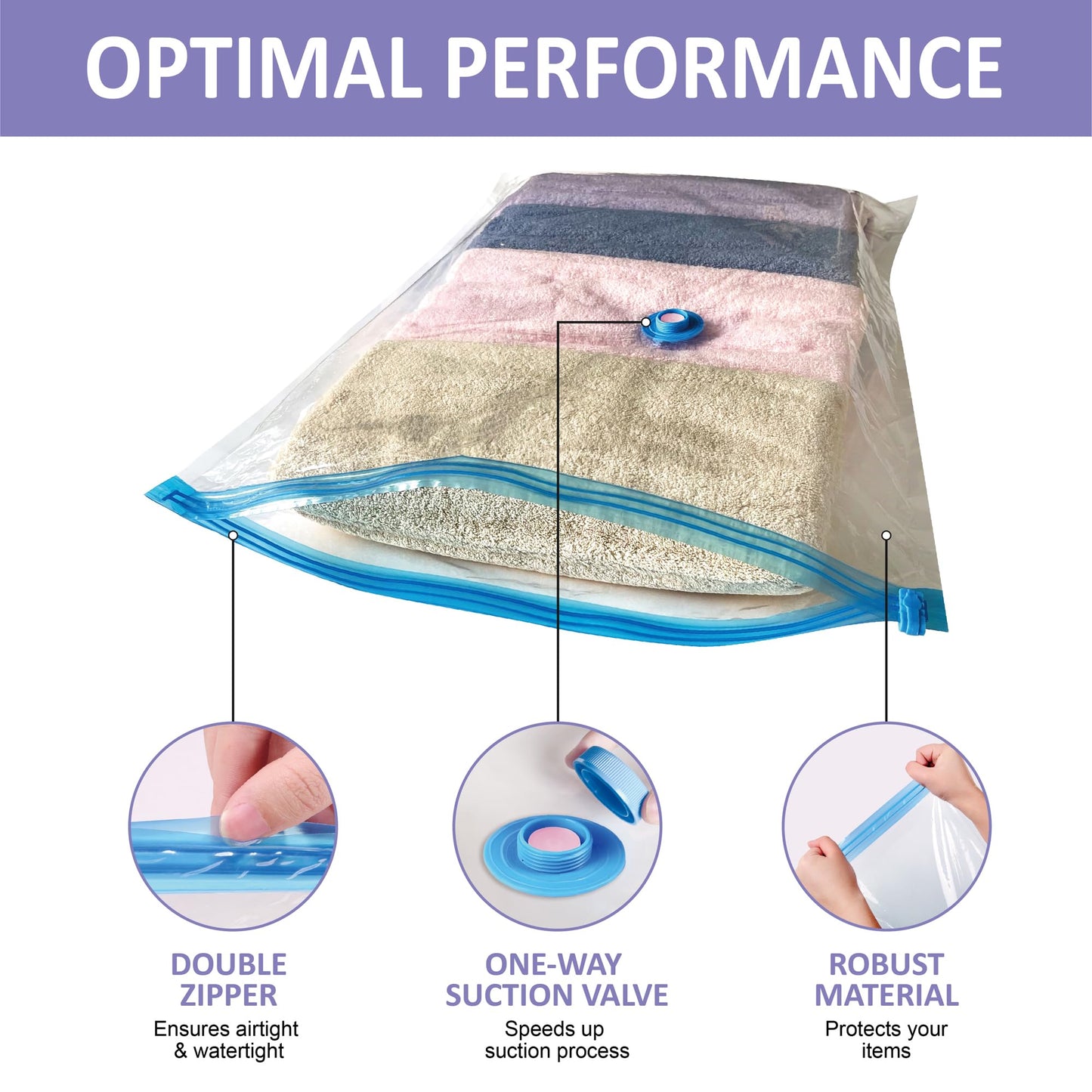 Vacuum Storage Bags with Electric Pump, 22 Combo (3Large/3Jumbo/8Medium/8Small) Space Saver Bags Vacuum Seal Bags with Pump, Space Bags, Vacuum Sealer Bags for Clothes, Comforters, Blankets, Bedding