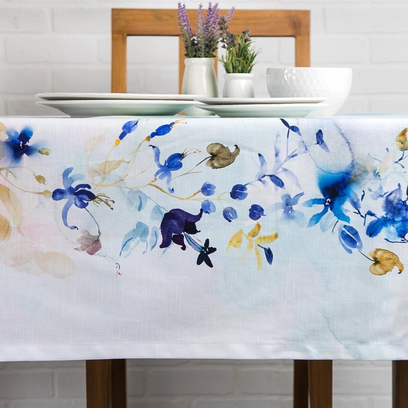 Maison d' Hermine Table Cloth Rectangle Table 100% Cotton 70 x 90 Inches Tablecloth Reusable Decorative for Dining Kitchen Room Farmhouse Home Gifts for Mothers Day Spring Summer - Lazy Summer Days