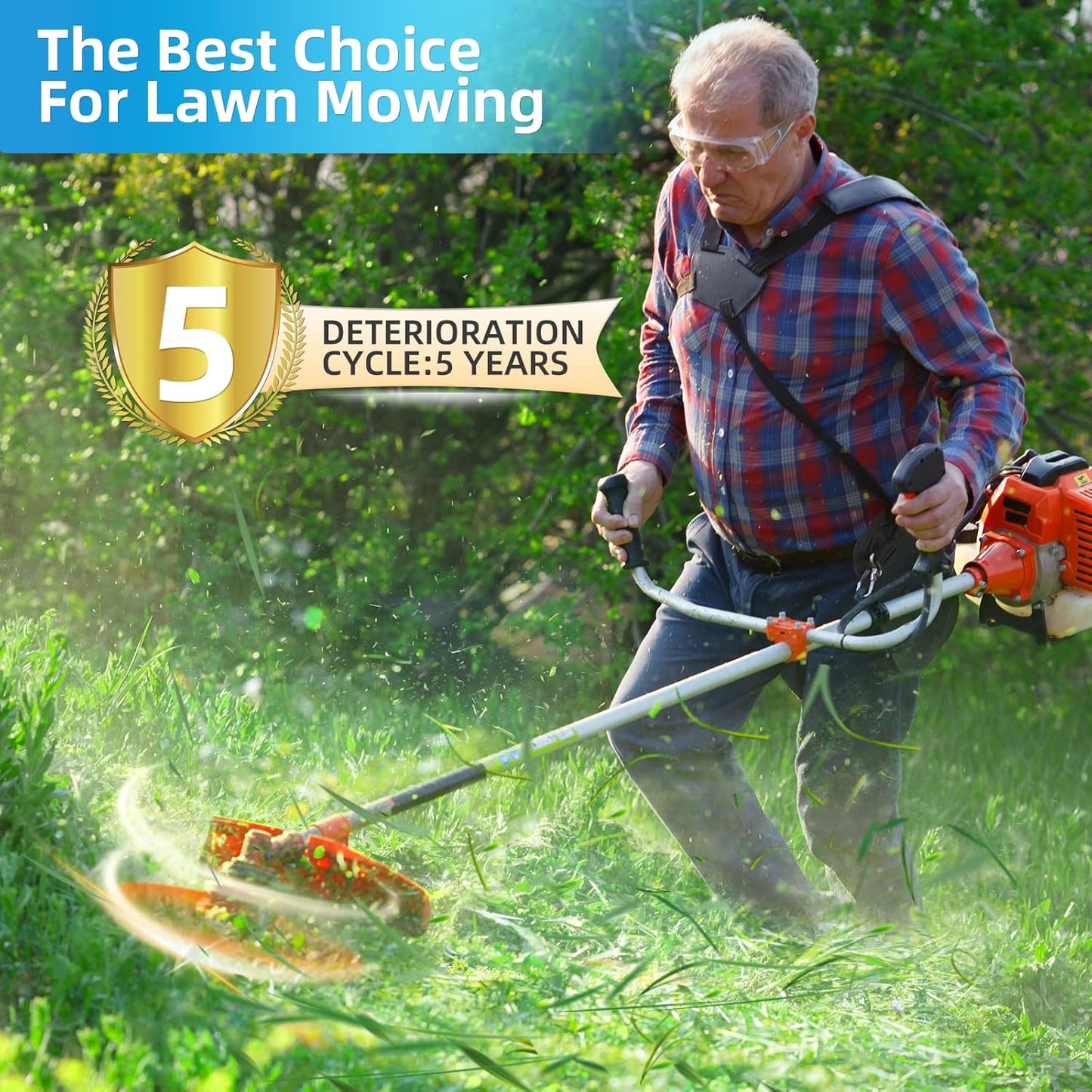 Weed Eater 065 String Trimmer Line - 580 Feet Heavy Duty Replacement for Medium & Heavy Grass