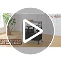 Hoctieon Black 3-Section Laundry Sorter with Removable Hampers & Ironing Board
