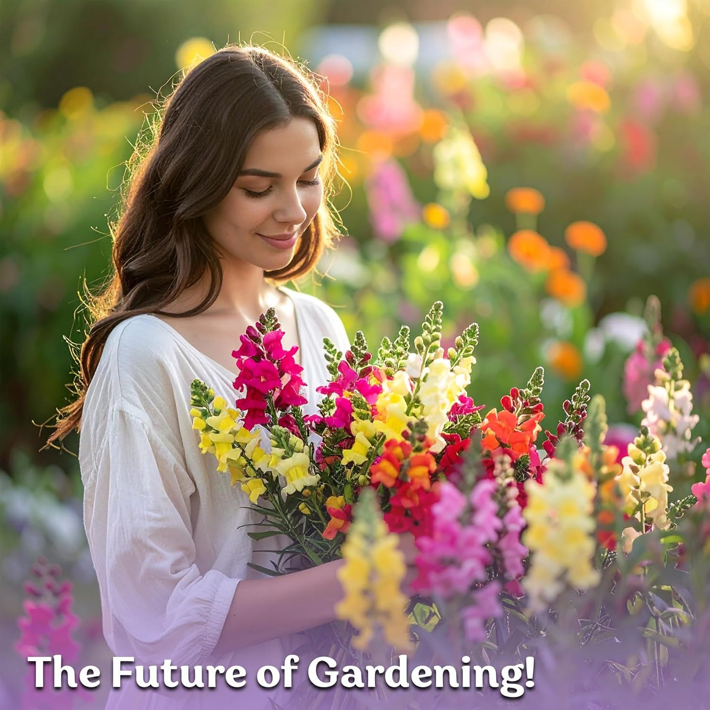 KVITER Snapdragon Seeds - 1,500 Heirloom & Organic Tetra Mix for Vibrant Annual Flower Gardens