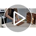 Brown 4-Piece Acacia Cutting Board Set with Stand - SMIRLY Kitchen Utensils