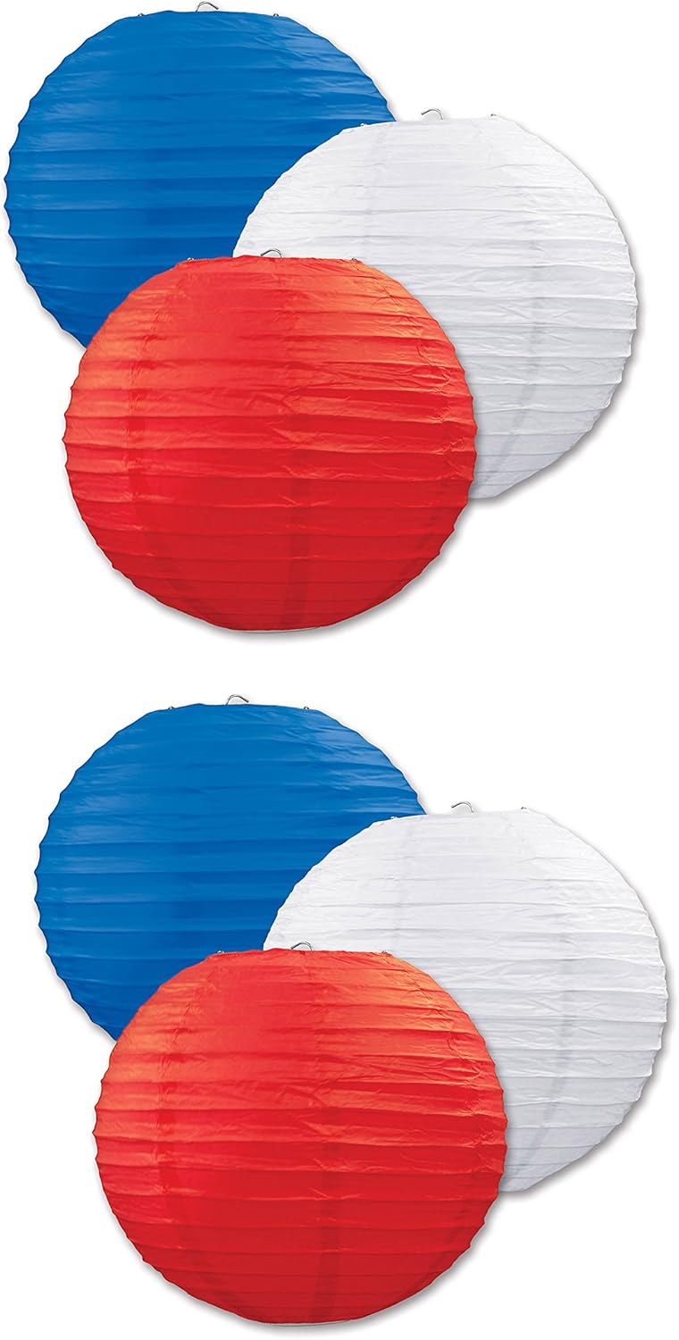 Lavender Paper Lanterns - 3 Pack Decorative Hanging Ceiling Decor for Birthdays, Showers & Events