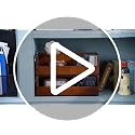 CroBlissful Wooden CD Storage Box Set - Holds 144 CDs, Brown, 4-Pack