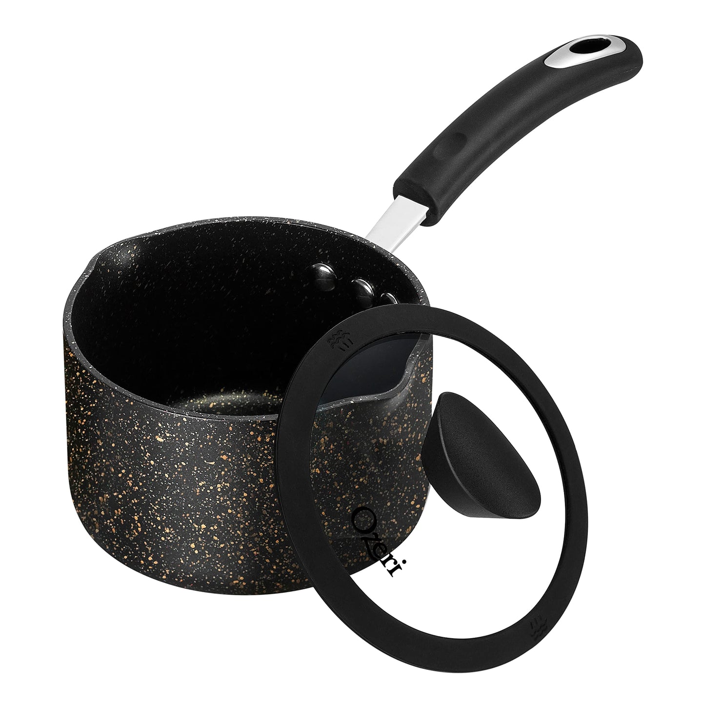 The All-In-One Stone Saucepan and Cooking Pot by Ozeri - 100% APEO, GenX, PFBS, PFOS, PFOA, NMP and NEP-Free German-Made Coating