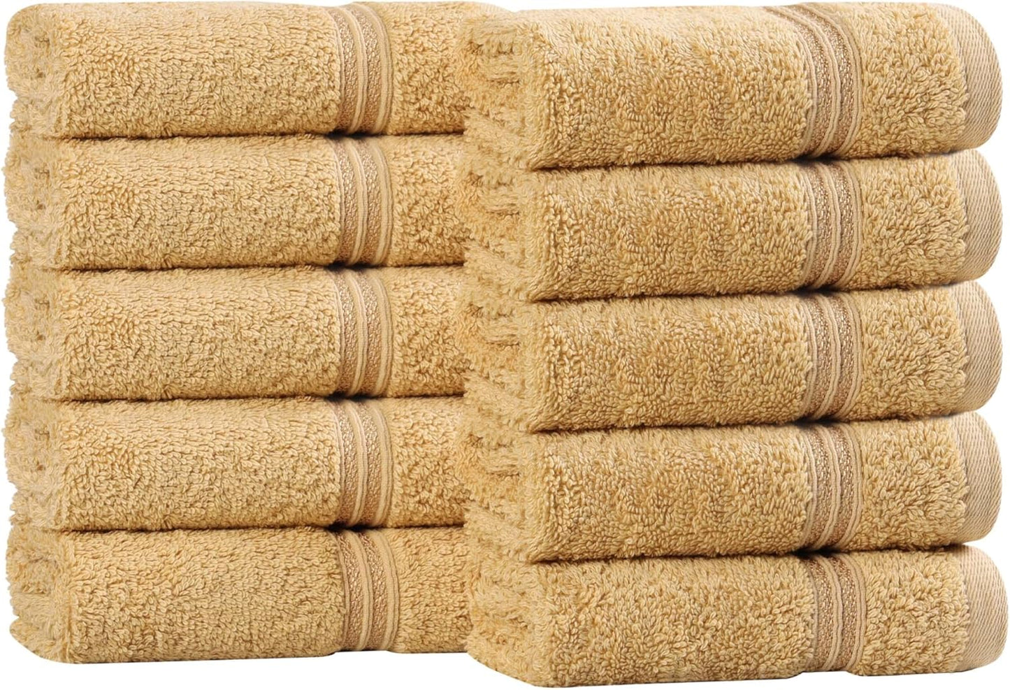 Superior Egyptian Cotton 6-Piece Towel Set, Bathroom Essentials, Towels For Bathroom, Apartment, Airbnb, Guest Bath, Face, Hand, Bath Towels, Washcloths, Absorbent, Fast Drying, Royal Purple