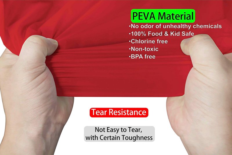 Red Plastic Tablecloths 2 Pack Ruby Disposable Table Covers 84 Inch Circle Bridal Shower Party Tablecovers PEVA Solid Table Cloths for Picnic Birthday Wedding Banquet Parties 6 ft Round Table Use