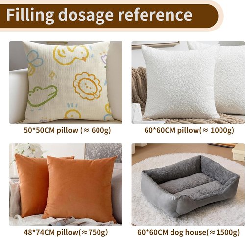 Daylendar Premium Fiberfill Stuffing - High-Resilience 100g for Crafts & Stuffed Animals | Recyclable & Versatile