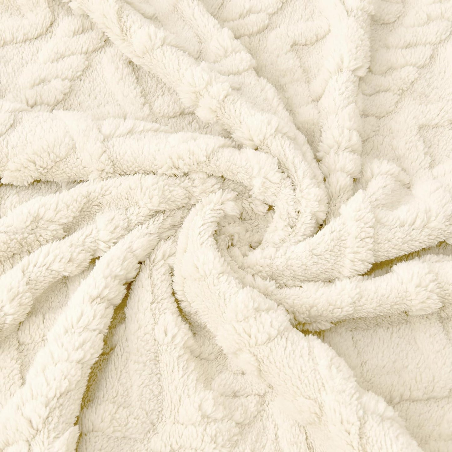 Sherpa Fleece Baby Blanket - Ultra Soft & Fluffy Premium Receiving Blanket for Infants | 30”x40” Cream