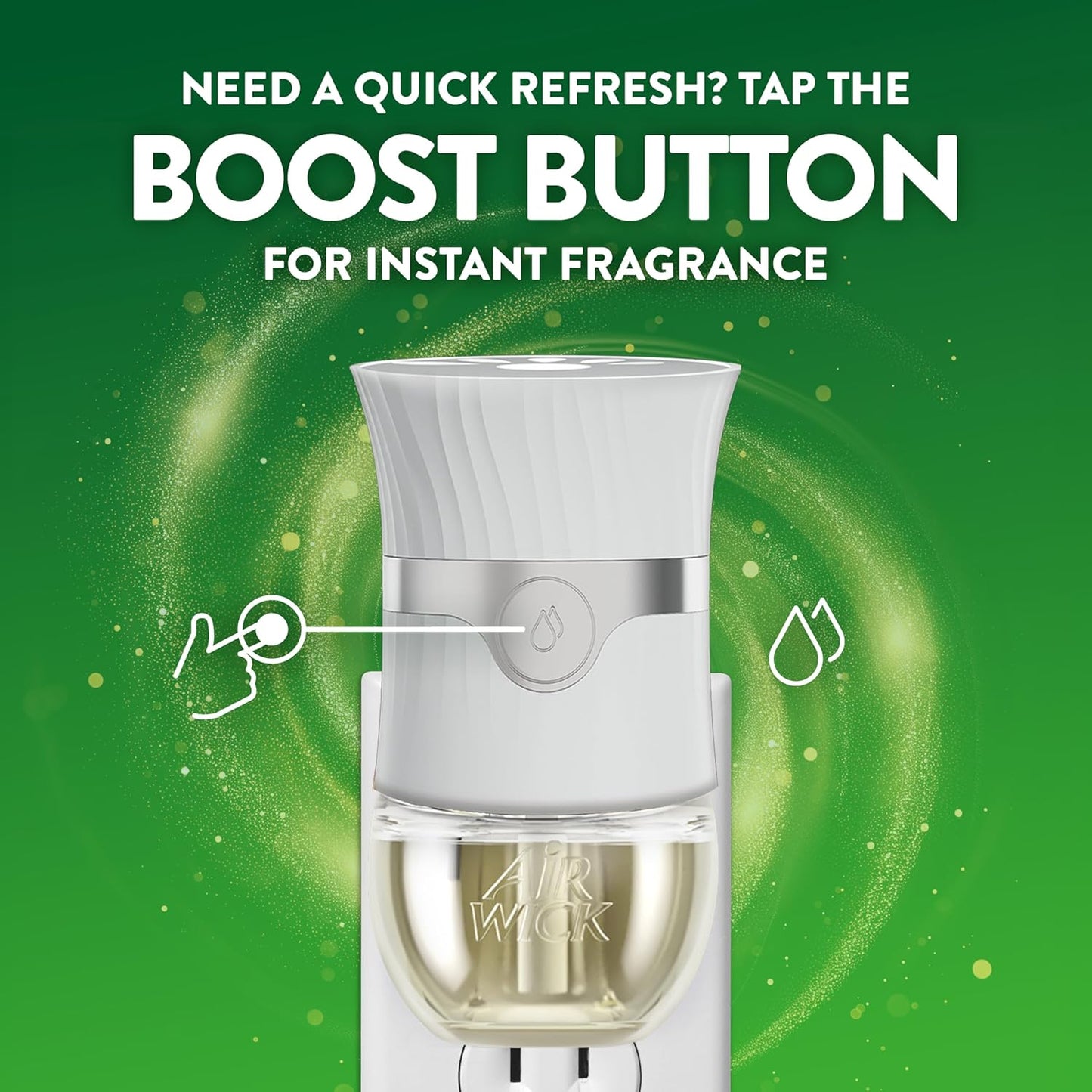 Air Wick Plug-In Scented Oil Starter Kit - 2 Warmers + 6 Fresh Linen Refills | Eco-Friendly Air Freshener