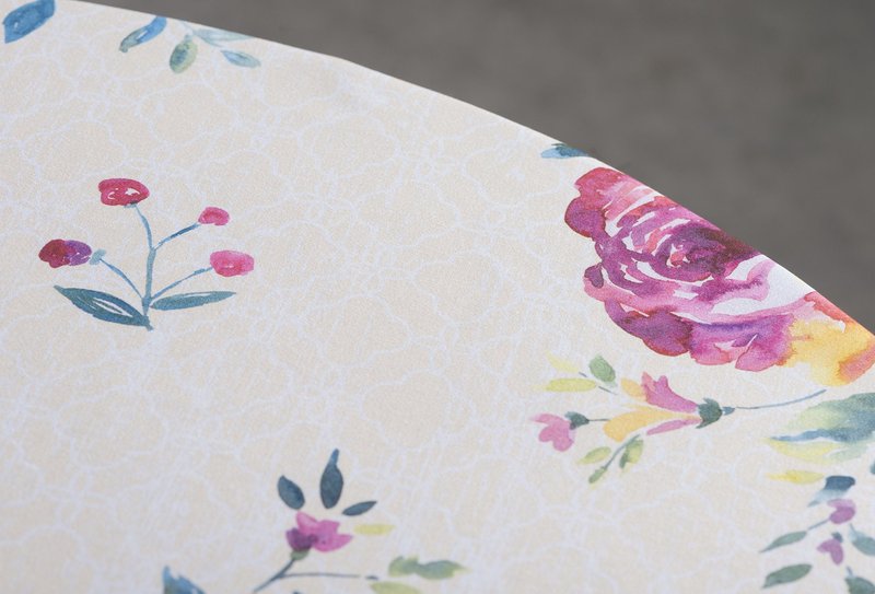 Maison d' Hermine Table Cloth Round Table 100% Cotton 69 Round Inches Tablecloth Reusable Decorative for Dining Kitchen Room Farmhouse Home Gifts for Mothers Day Spring Summer - Rose Garden