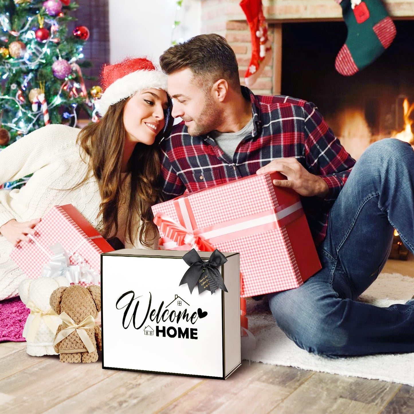 House Warming Gifts New Home, Best Housewarming Gift Ideas for Couples, Clients, Women, Unique New Home Gift Baskets for Home Buyers, New Apartment (16 Piece Set)