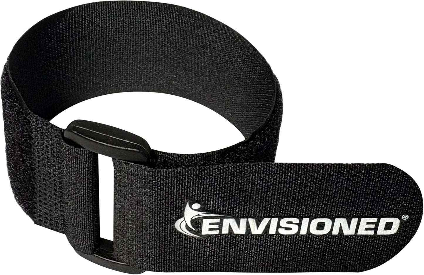 Reusable Cinch Straps 2" x 40" - 6 Pack, Strong Hook and Loop Fasteners for Secure Storage (Black)