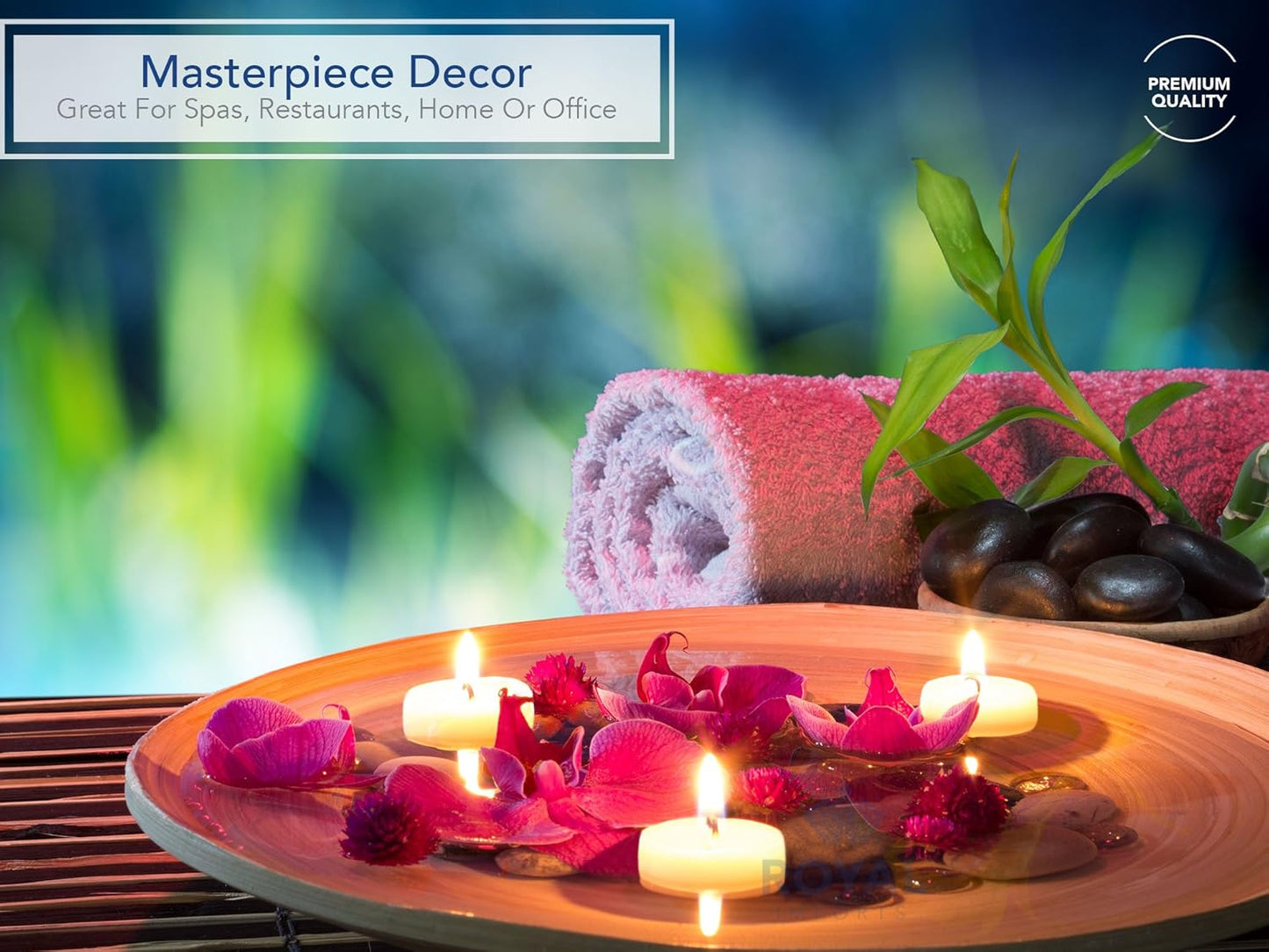 White Floating Candles 2” - Unscented Dripless Wax Discs, Pack of 12 - 5 Hour Burn Time for Weddings & Home Décor
