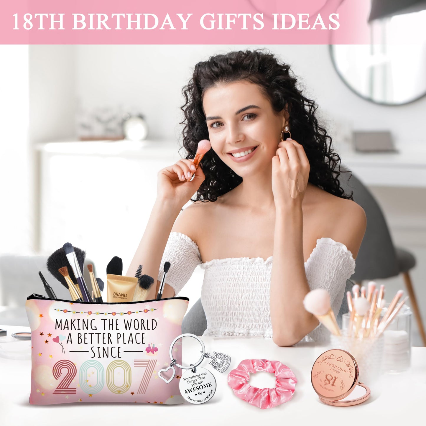 18th Birthday Gifts for Girls, 18th Birthday Gifts For Girls, 18th Birthday Decorations for Girls, 18th Best Friend First Birthday Gifts For Teen Girls, Sweet 18 Birthday Gift Ideas for Her, Daughter