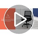 Neo Chair Office Mesh Desk Chair Black Wide Seat Adjustable Mid-Back