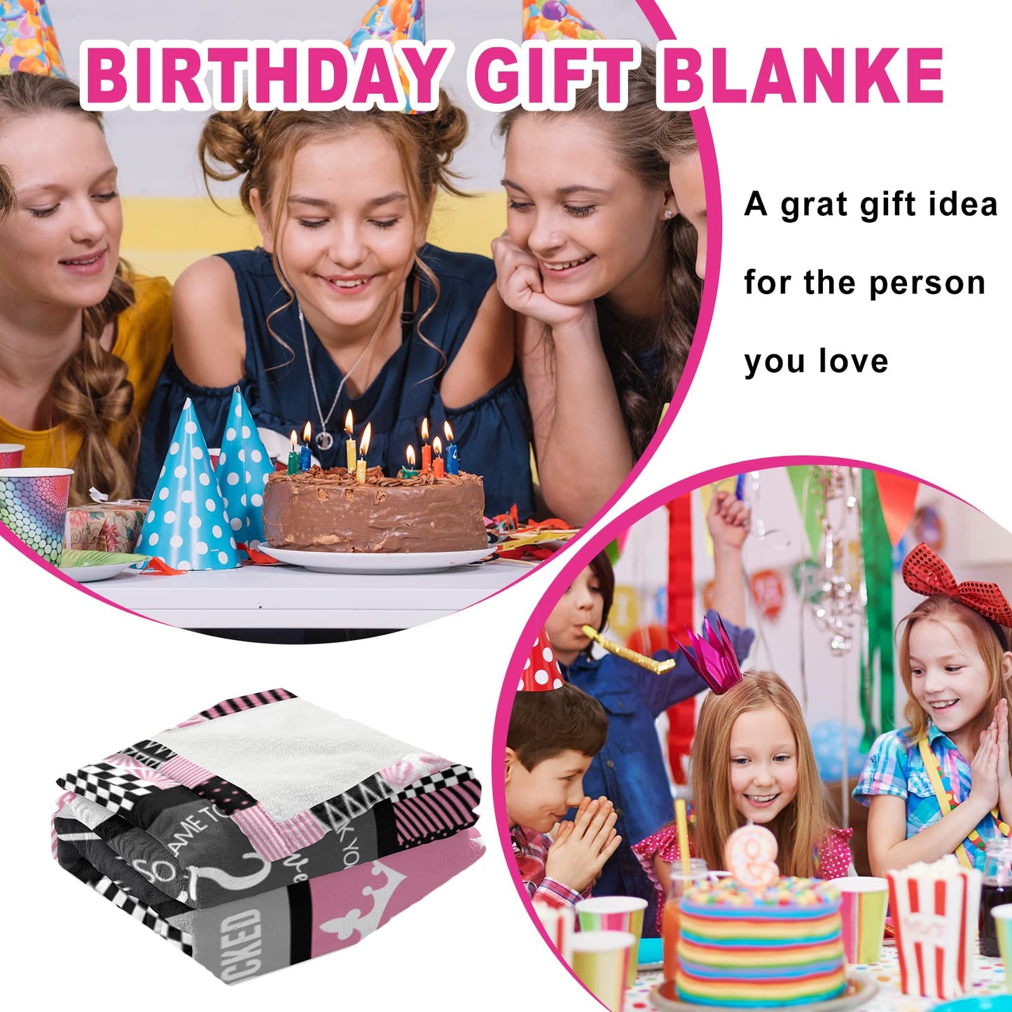 Atokker Sweet 16 Gifts for Girls - Cozy Blanket 50"x60", 16th Birthday Present for Teens, Unique Party Decoration, Perfect Sweet Sixteen Gift Ideas for Teenage Girls