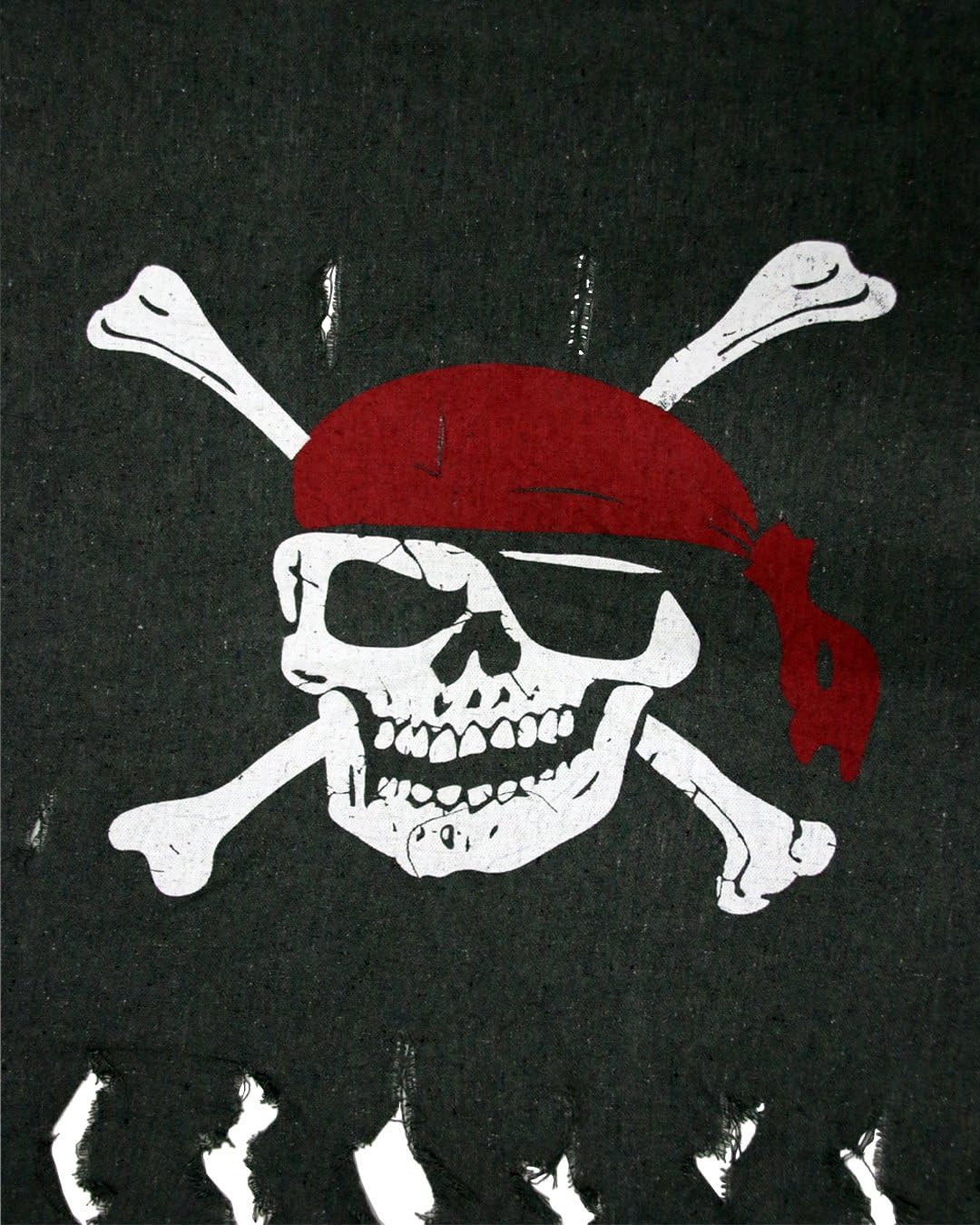 Large 3ft x 2.5ft Retro Pirate Flag - 2pcs Weathered Linen for Halloween & Kids Room Décor