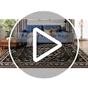 Vibrant Floral Washable Area Rug 6x9 for Living Room - Black