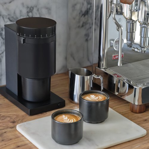 Fellow Opus Conical Burr Coffee Grinder - Espresso Grinder with 41 Settings for Espresso, Drip, French Press, & Cold Brew - Matte White