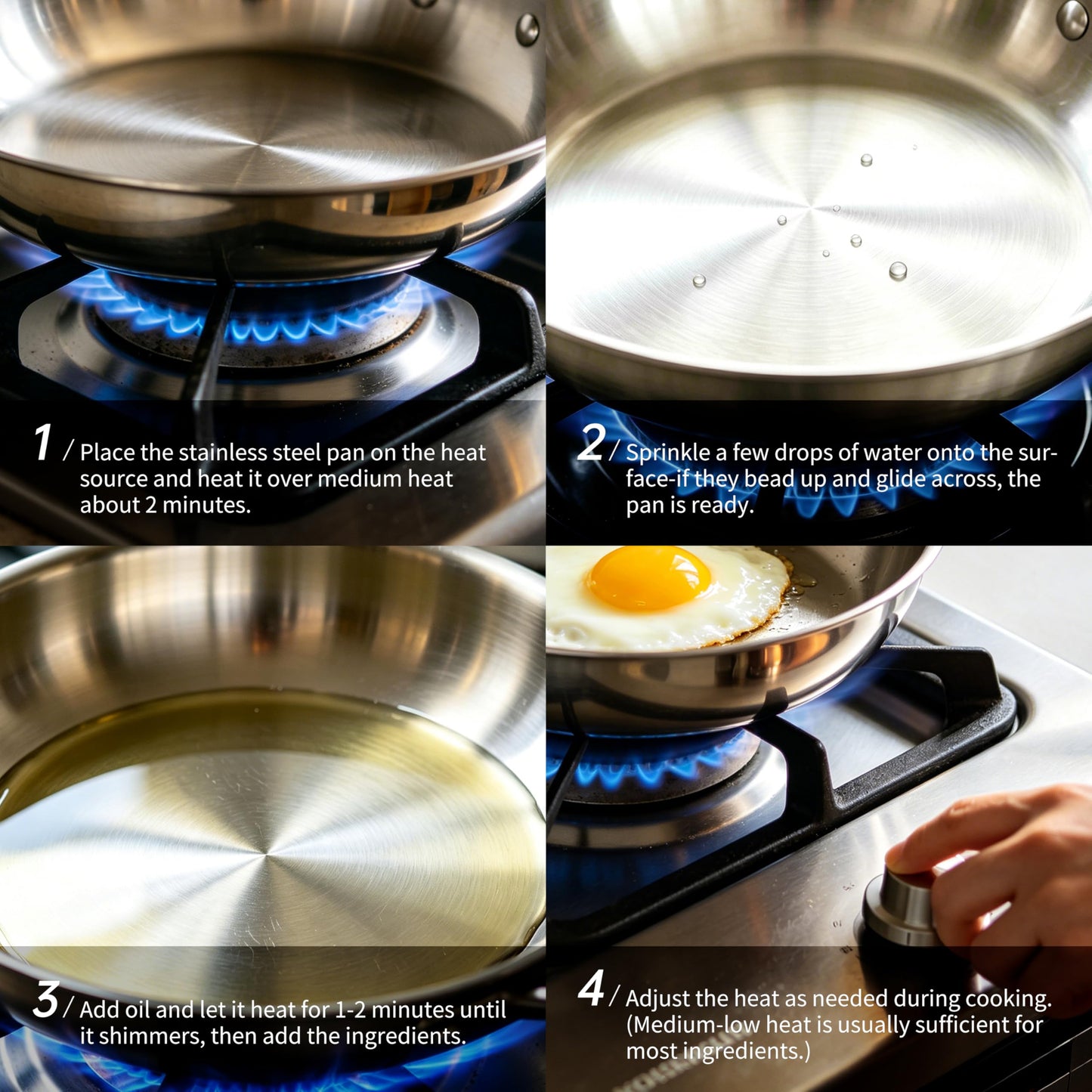 SANFELA Cookware, 10 Piece Stainless Steel Pot and Pan Set, 5 Ply Clad, Includes Frying Pans, Saucepans, Saute Pan and Stock Pot, Compatible with All Cooktops, PTFE, PFAS and PFOA Free