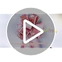 SONGTIY Large Pink Christmas Tree Topper Bow - Handmade Holiday Decoration