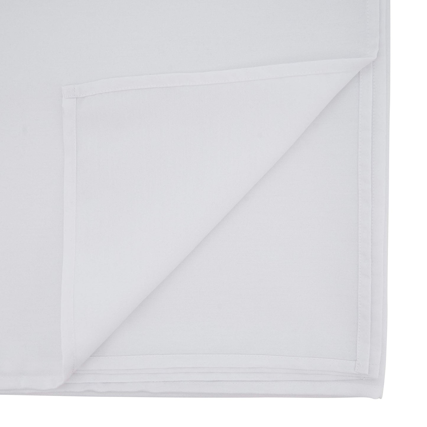 SARO LIFESTYLE Collection Casual Design Everyday Tablecloth, 90" x 108", White