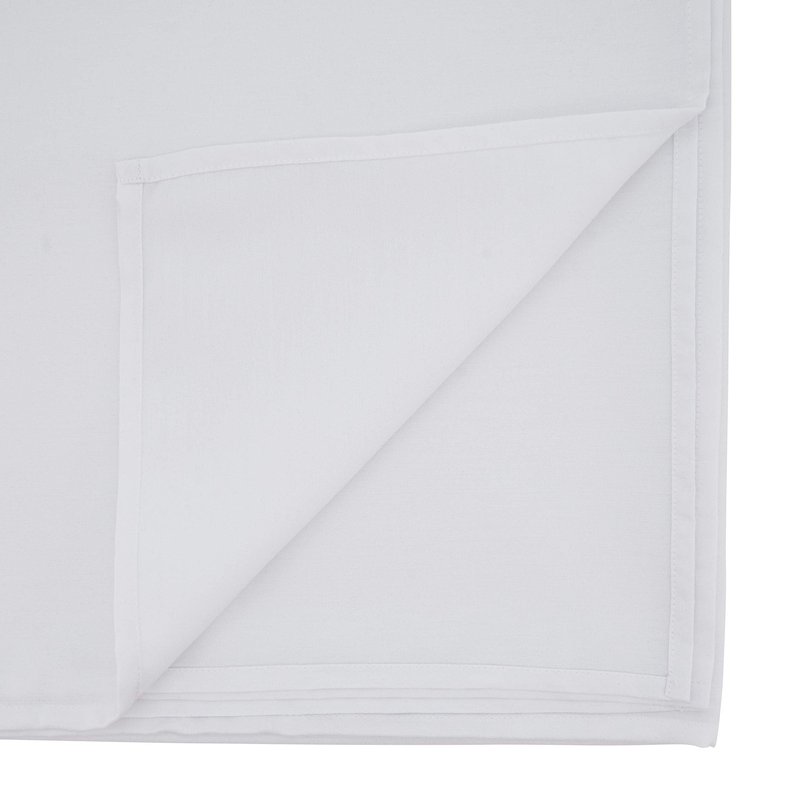 SARO LIFESTYLE Collection Casual Design Everyday Tablecloth, 90" x 108", White