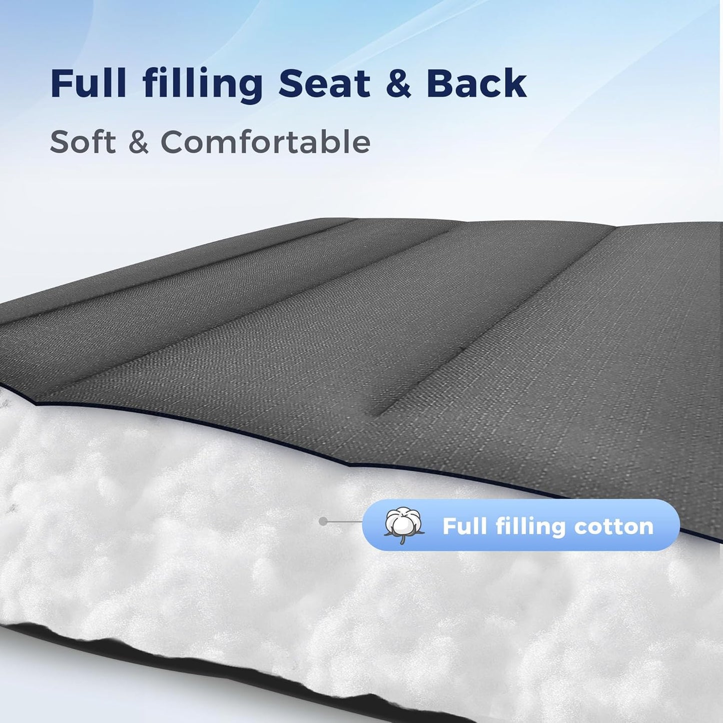 MAISON ARTS Oversized XXL Padded Zero Gravity Chair Set of 2 - 30" Wide Foldable Recliner | Supports 400lbs, Grey with Cup Holder & Pillow